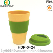 Taza reutilizable del viaje de la taza de la fibra de bambú de la buena calidad (HDP-0424)